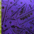 Holographic Money Print (Mixed Bills) with Purple Shiny Dots on Poly Spandex Fabric (Purple) | (4 Way Stretch/Per Yard)