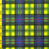 Multicolor Plaid Print on Poly Spandex Fabric (Yellow/Blue) | (4 Way Stretch/Per Yard)