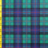 Multicolor Plaid Print on Poly Spandex Fabric (Blue/Jade Green) | (4 Way Stretch/Per Yard)