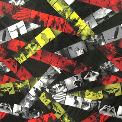 Pictures of Life Print on Poly Spandex Fabric | (4 Way Stretch/Per Yard)