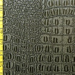 Rugged Raised Pleather Fabric (Steel) | (No Stretch/Per Yard)