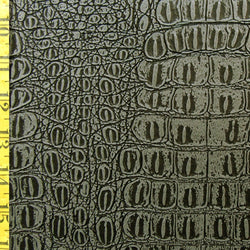 Rugged Raised Pleather Fabric (Steel) | (No Stretch/Per Yard)