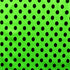 Polka Dot Print on Poly Spandex Fabric (Lime/Black) | (4 Way Stretch/Per Yard)
