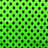 Polka Dot Print on Poly Spandex Fabric (Lime/Black) | (4 Way Stretch/Per Yard)