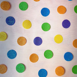 Polka Dot with Glitter on Novelty Mesh Fabric | (Non Stretch/Per Yard)