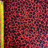 Leopard Print on Poly Spandex Fabric (Red/Black) | (4 Way Stretch/Per Yard)