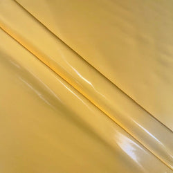 Shiny Finish on Poly Vinyl Fabric (Canary Yellow) | (2 Way Stretch/Per Yard)