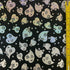 Holographic Sparkly Hearts on Poly Spandex Fabric (Silver/Black) | (4 Way Stretch/Per Yard)