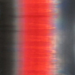 Ombre Print Holographic Mirror Foil Fabric (Black/Crimson Red) | (4 Way Stretch/Per Yard)