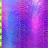Holographic Gradient with Ombre Snake Skin Print on Nylon Spandex Fabric | (4 Way Stretch/Per Yard)