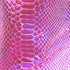 Holographic Ombre Snake Skin Print on Nylon Spandex Fabric (Fuchsia/Aqua) | (4 Way Stretch/Per Yard)