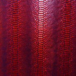 Holographic Ombre Snake Skin Print on Nylon Spandex Fabric (Red/Black) | (4 Way Stretch/Per Yard)