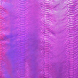 Holographic Ombre Snake Skin Print on Nylon Spandex Fabric (Fuchsia/Fuchsia) | (4 Way Stretch/Per Yard)