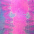 Holographic Mirror Dots on Tie Dyed Nylon Spandex Fabric (Fuchsia/Sky Blue) | (4 Way Stretch/Per Yard)