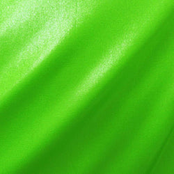 Metallic Silver Dots on Lime Green Slinky Fabric | (2 Way Stretch/Per Yard)