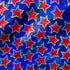 Holographic Celestial Star Print with on Poly Spandex Fabric | (2 Way Stretch/Per Yard)