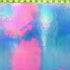 Holographic Mirror Dots on Tie Dyed Nylon Spandex Fabric (Fuchsia/Turquoise/Purple) | (4 Way Stretch/Per Yard)