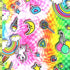 Rainbow & Candy Theme Print on Polyester Spandex Fabric | (4 Way Stretch/Per Yard)