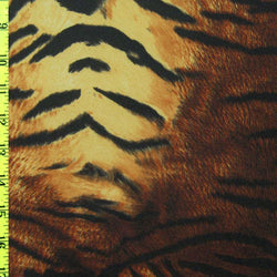 Blurred Exotic Tiger Print on Poly Spandex Fabric | (4 Way Stretch/Per Yard)