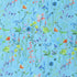 Multiverse Floral Print on Poly Spandex Fabric (Sky Blue) | (4 Way Stretch/Per Yard)