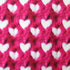 Fuzzy Hearts on Poly Spandex Fabric | (4 Way Stretch / Per Yard)
