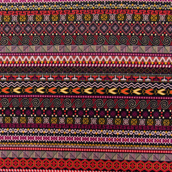 Darkened Aztec on Poly Spandex Fabric | (4 Way Stretch/Per Yard)