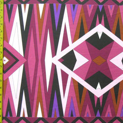 Kaleidoscope Abstract Print on Poly Spandex Fabric | (4 Way Stretch/Per Yard)