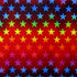 Gradient Theme Star Print on Poly Spandex Fabric (Multicolor) | (4 Way Stretch/Per Yard)