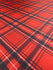 Simple Plaid Print on Poly Spandex Fabric (Red) | (4 Way Stretch/Per Yard)