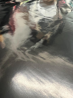 Solid Color Poly Vinyl Fabric (Black) | (2 Way Stretch/Per Yard)