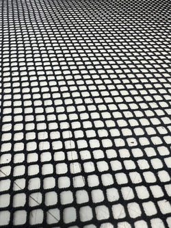 Big Hole Fishnet Fabric on Nylon Spandex (Black) | (4 Way Stretch/Per Yard)