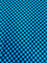 Checkerboard Print on Poly Spandex Fabric (Turquoise/Black) | (4 Way Stretch/Per Yard)