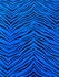 Exotic Zebra Print on Nylon Spandex Fabric (Royal Blue) | (4 Way Stretch/Per Yard)