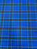 Classic Plaid Print on Poly Spandex Fabric (Blue) | (4 Way Stretch/Per Yard)