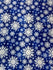 Christmas Snowflakes Print (White/Royal Blue) on Poly Spandex Fabric | (4 Way Stretch/Per Yard)