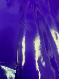 Shiny Finish on Poly Vinyl Fabric (Purple) | (4 Way Stretch/Per Yard)