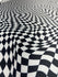 Checkerboard Swirl Print on Poly Spandex Fabric | (4 Way Stretch/Per Yard)