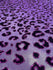 Leopard Print with Purple Glitter on Stretch Mesh Fabric | (2 Way Stretch/Per Yard)