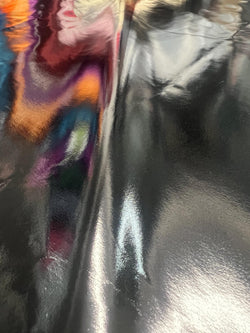 Solid Color Poly Vinyl Fabric (Black) | (4 Way Stretch/Per Yard)