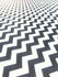 Chevron Print on Poly Spandex Fabric (White/Black) | (4 Way Stretch/Per Yard)