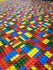 Lego Brick Print on Poly Spandex Fabric | (4 Way Stretch/Per Yard)