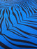 Exotic Zebra Print on Nylon Spandex Fabric (Royal Blue) | (4 Way Stretch/Per Yard)