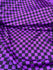 Checkerboard Print on Poly Spandex Fabric (Purple/Black) | (4 Way Stretch/Per Yard)