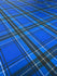 Classic Plaid Print on Poly Spandex Fabric (Blue) | (4 Way Stretch/Per Yard)