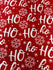 Merry Xmas Ho Ho Ho Print on Poly Spandex Fabric | (4 Way Stretch/Per Yard)