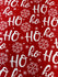 Merry Xmas Ho Ho Ho Print on Poly Spandex Fabric | (4 Way Stretch/Per Yard)
