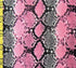 Snake Skin Print on Poly Spandex Fabric (Pink/Black) | (4 Way Stretch/Per Yard)