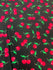 Cherry Print on Nylon Spandex Fabric | (4 Way Stretch/Per Yard)