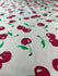 Cherry Print on Nylon Spandex Fabric | (4 Way Stretch/Per Yard)