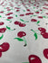 Cherry Print on Nylon Spandex Fabric | (4 Way Stretch/Per Yard)